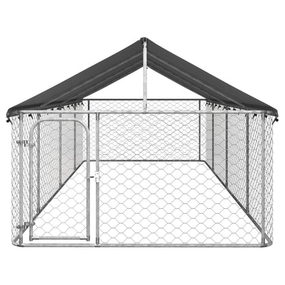 NNEVL Outdoor Dog Kennel with Roof 600x200x150 cm-1