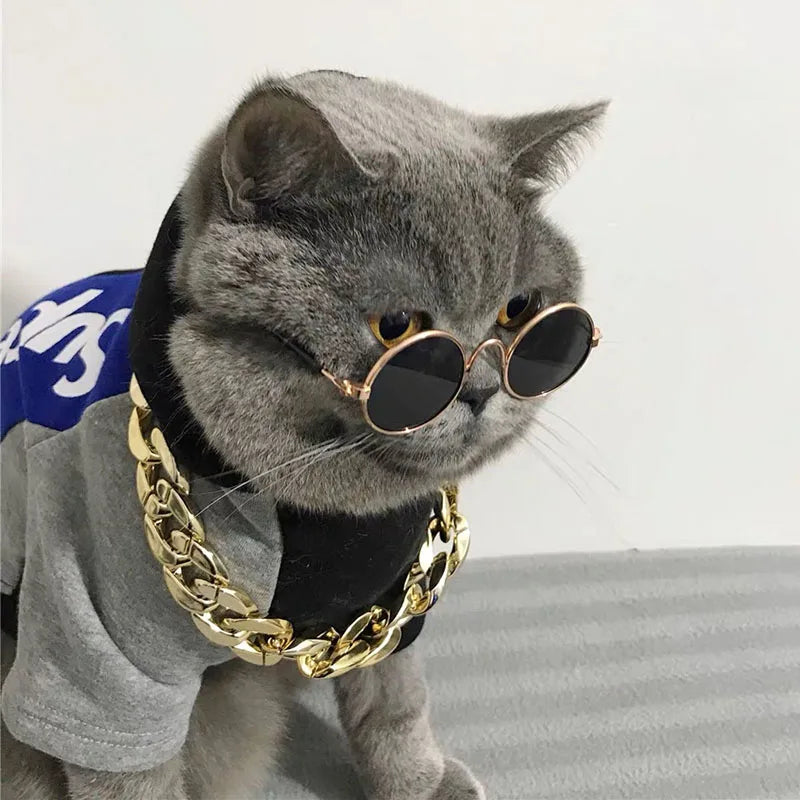 Pet Accessories Cat Glasses Non-slip Kitten Glasses Small Dog Sunglasses Puppy Kitty Cat Sunglasses Cosplay Costume Photos Props