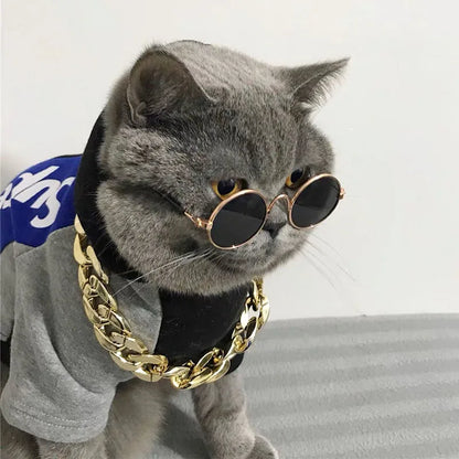 Pet Accessories Cat Glasses Non-slip Kitten Glasses Small Dog Sunglasses Puppy Kitty Cat Sunglasses Cosplay Costume Photos Props