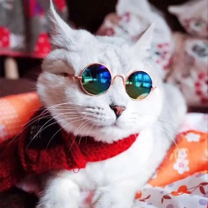 Pet Accessories Cat Glasses Non-slip Kitten Glasses Small Dog Sunglasses Puppy Kitty Cat Sunglasses Cosplay Costume Photos Props