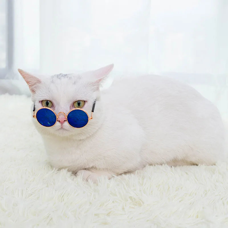Pet Accessories Cat Glasses Non-slip Kitten Glasses Small Dog Sunglasses Puppy Kitty Cat Sunglasses Cosplay Costume Photos Props