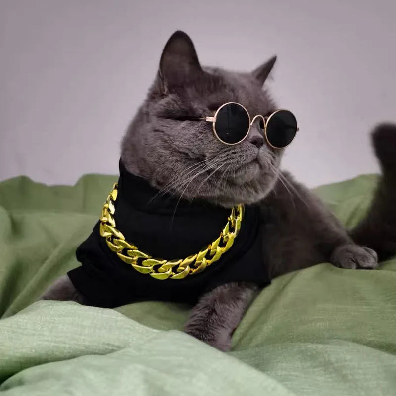 Pet Accessories Cat Glasses Non-slip Kitten Glasses Small Dog Sunglasses Puppy Kitty Cat Sunglasses Cosplay Costume Photos Props