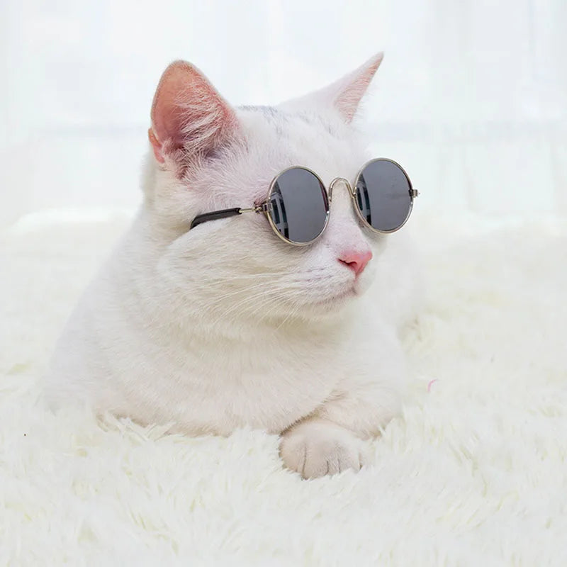 Pet Accessories Cat Glasses Non-slip Kitten Glasses Small Dog Sunglasses Puppy Kitty Cat Sunglasses Cosplay Costume Photos Props