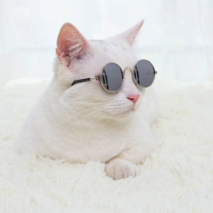 Pet Accessories Cat Glasses Non-slip Kitten Glasses Small Dog Sunglasses Puppy Kitty Cat Sunglasses Cosplay Costume Photos Props