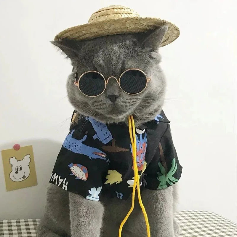 Pet Accessories Cat Glasses Non-slip Kitten Glasses Small Dog Sunglasses Puppy Kitty Cat Sunglasses Cosplay Costume Photos Props