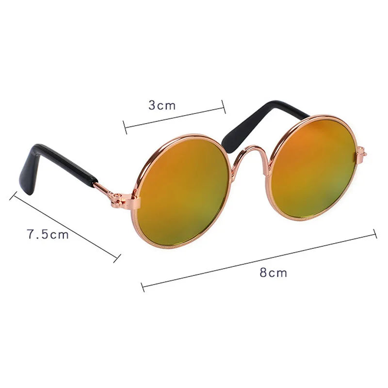 Pet Accessories Cat Glasses Non-slip Kitten Glasses Small Dog Sunglasses Puppy Kitty Cat Sunglasses Cosplay Costume Photos Props
