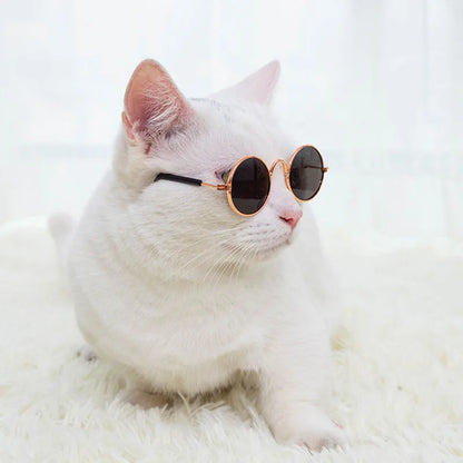 Pet Accessories Cat Glasses Non-slip Kitten Glasses Small Dog Sunglasses Puppy Kitty Cat Sunglasses Cosplay Costume Photos Props