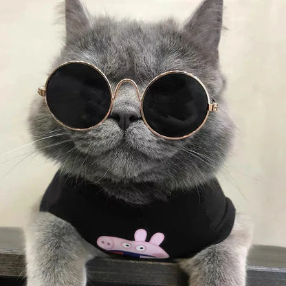 Pet Accessories Cat Glasses Non-slip Kitten Glasses Small Dog Sunglasses Puppy Kitty Cat Sunglasses Cosplay Costume Photos Props