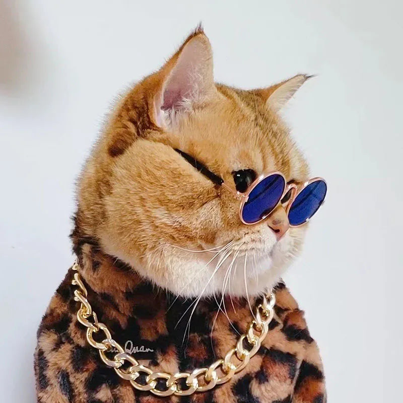 Pet Accessories Cat Glasses Non-slip Kitten Glasses Small Dog Sunglasses Puppy Kitty Cat Sunglasses Cosplay Costume Photos Props